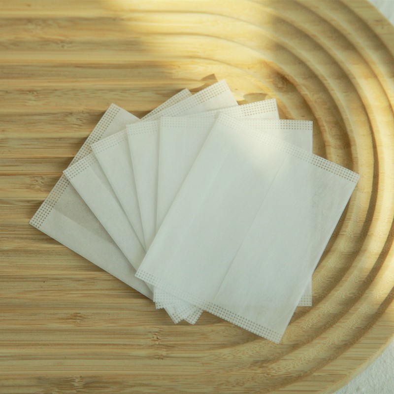 ODM High Quality Tea Bag Pack Manufacturers –Biodegradable Reverse Folding Corn Fiber Empty Tea Bag – WISH detail pictures